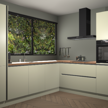 Magnolia greeploze keuken Vogar 82867