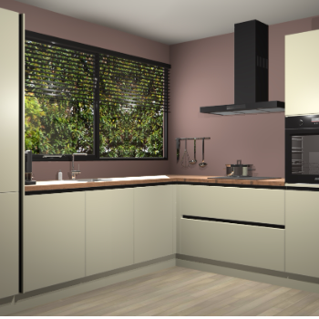 Magnolia greeploze keuken Vogar 82870