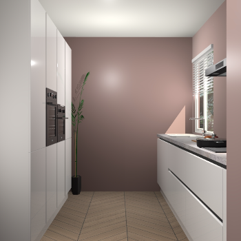 Zijdegrijze hoogglans greeploze keuken Turijn 83627