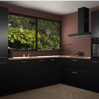 Zwarte keuken Vogar 82883