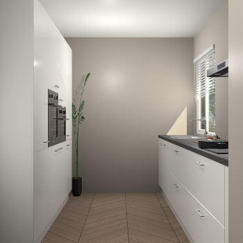 Zijdegrijze hoogglans keuken Turijn 83629