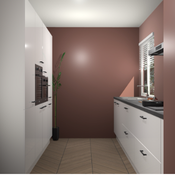 Zijdegrijze hoogglans keuken Turijn 83631