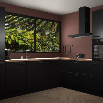 Zwarte keuken Vogar 82885