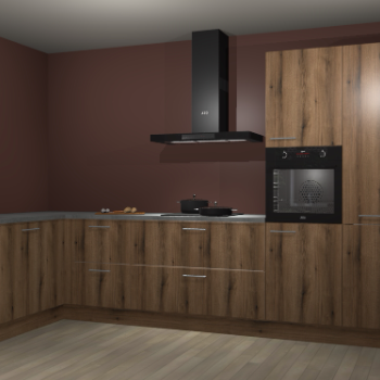 Goud eiken keuken Nuuk 67205