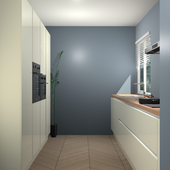 Magnolia hoogglans greeploze keuken Turijn 83678