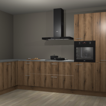 Goud eiken keuken Nuuk 67206