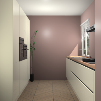 Magnolia hoogglans greeploze keuken Turijn 83681