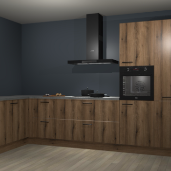 Goud eiken keuken Nuuk 67208