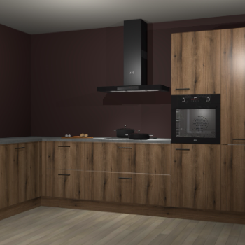 Goud eiken keuken Nuuk 67209