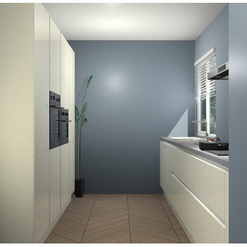 Magnolia hoogglans greeploze keuken Turijn 83702