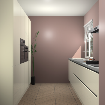 Magnolia hoogglans greeploze keuken Turijn 83705