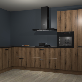 Goud eiken keuken Nuuk 67232