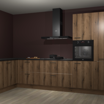 Goud eiken keuken Nuuk 67233