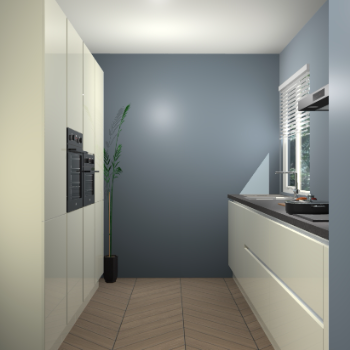 Magnolia hoogglans greeploze keuken Turijn 83708