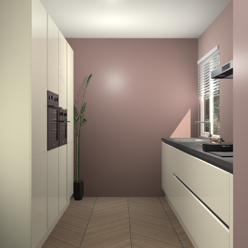 Magnolia hoogglans greeploze keuken Turijn 83711