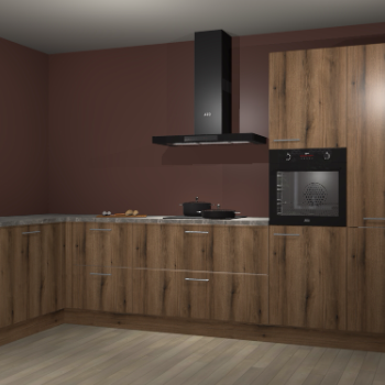 Goud eiken keuken Nuuk 67235