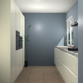 Magnolia hoogglans greeploze keuken Turijn 83714