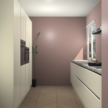 Magnolia hoogglans greeploze keuken Turijn 83717