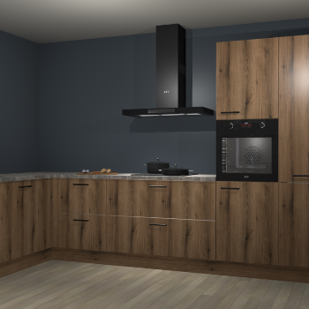 Goud eiken keuken Nuuk 67239