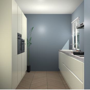 Magnolia hoogglans greeploze keuken Turijn 83720