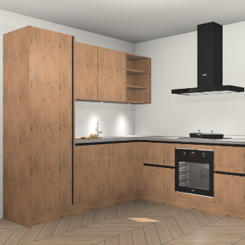 Astoria Eiken greeploze keuken Turek 74003