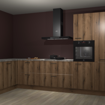 Goud eiken keuken Nuuk 67240