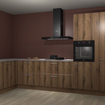 Goud eiken keuken Nuuk 67257