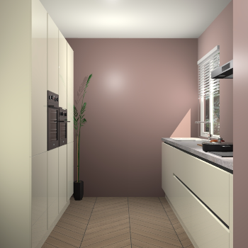 Magnolia hoogglans greeploze keuken Turijn 83723