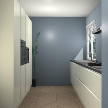 Magnolia hoogglans greeploze keuken Turijn 83726