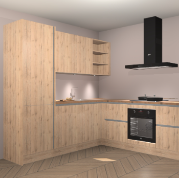 Madera Natuur greeploze keuken Turek 74070