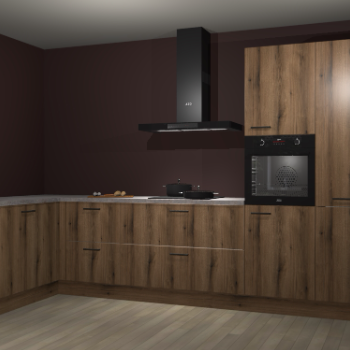 Goud eiken keuken Nuuk 67261