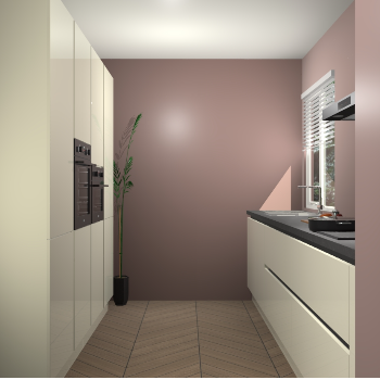 Magnolia hoogglans greeploze keuken Turijn 83729