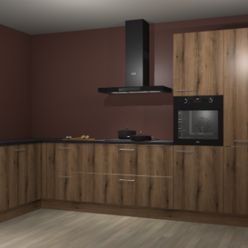 Goud eiken keuken Nuuk 67318