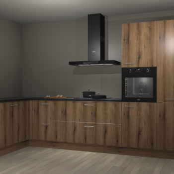 Goud eiken keuken Nuuk 67319