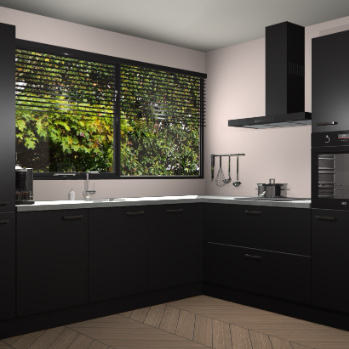 Zwarte keuken Vogar 83064