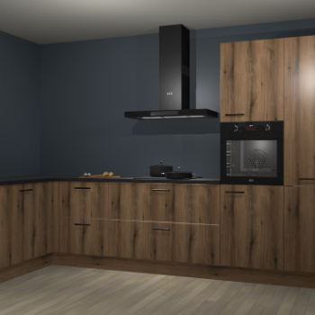 Goud eiken keuken Nuuk 67321