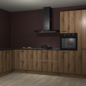 Goud eiken keuken Nuuk 67322