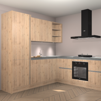 Madera Natuur greeploze keuken Turek 74268