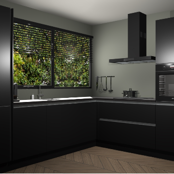 Zwarte greeploze keuken Vogar 83068