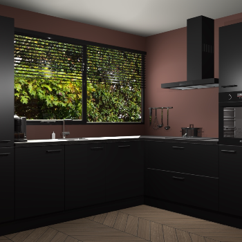 Zwarte keuken Vogar 83069