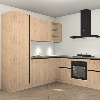 Madera Natuur greeploze keuken Turek 74271