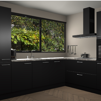 Zwarte keuken Vogar 83072