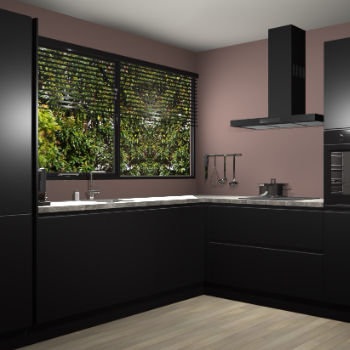 Zwarte greeploze keuken Vogar 83077