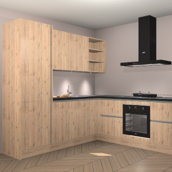 Madera Natuur greeploze keuken Turek 74274