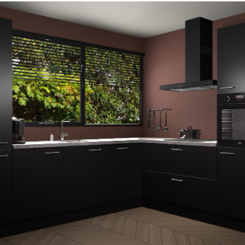 Zwarte keuken Vogar 83079