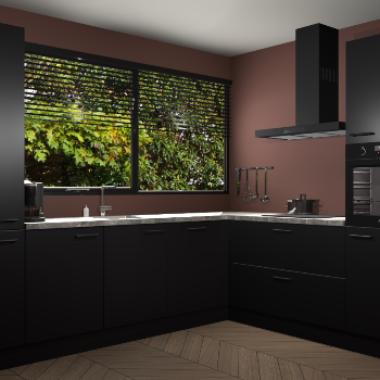 Zwarte keuken Vogar 83075