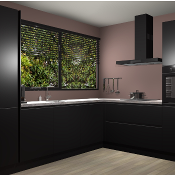 Zwarte greeploze keuken Vogar 83083