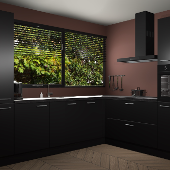 Zwarte keuken Vogar 83085