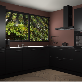 Zwarte keuken Vogar 83087