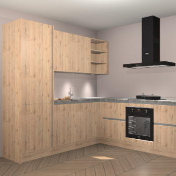 Madera Natuur greeploze keuken Turek 74280